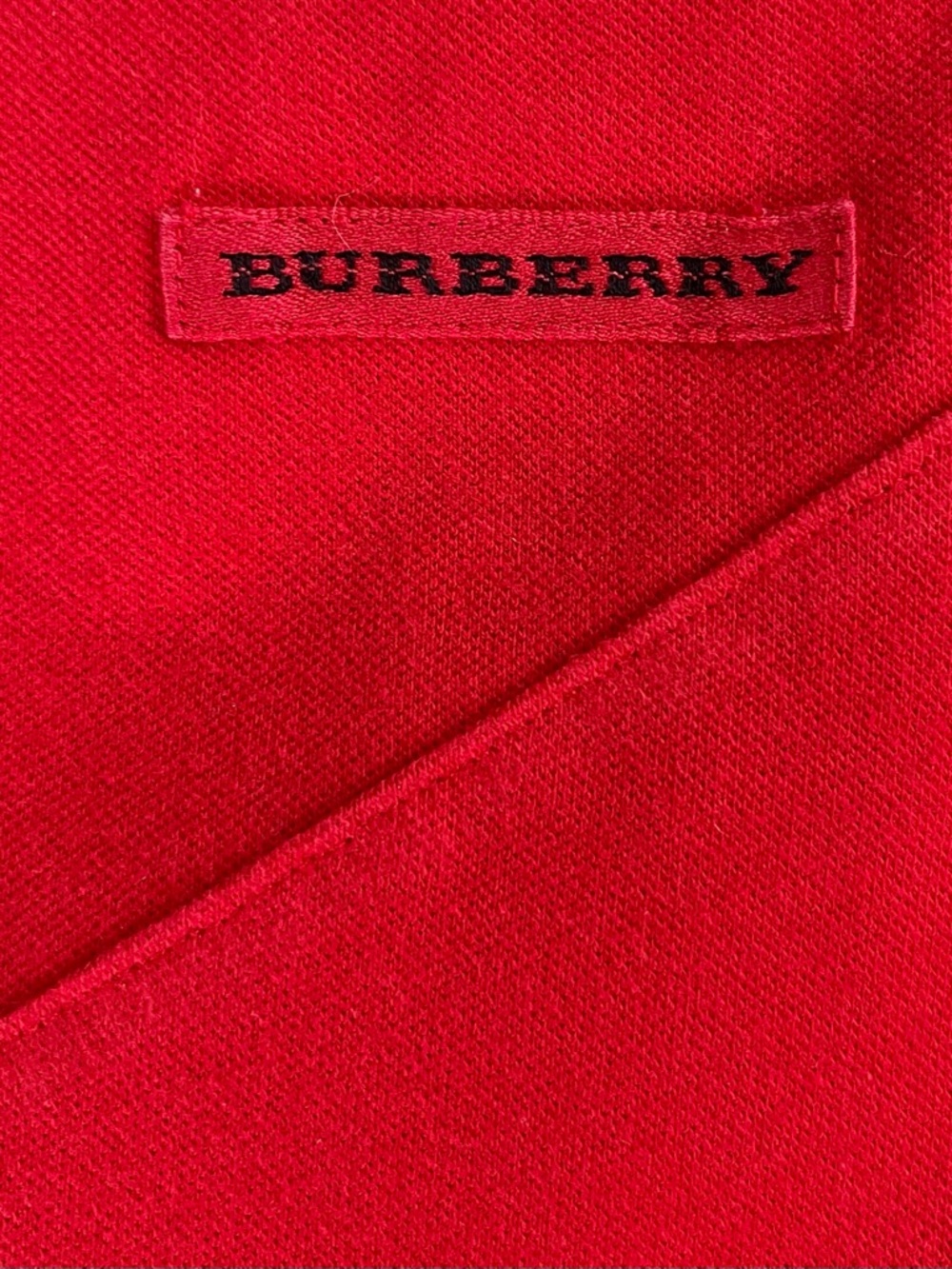 Burberry Red Sleeveless Asymmetric Trim Tank - Picture 5 of 7